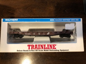 HO-Scale-Walthers-50-039-Steel-Flat-Car-Conrail-931-602