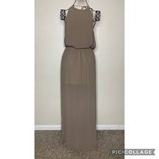 Show Me Your MuMu Heather Halter Maxi Dress Dune  Women’s Size XL