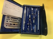 Vintage Dietzgen Drafting Set Made In USA 1950’s Original Case And Erase Shield