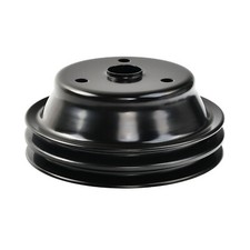2 Double Groove Lwp Long Water Pump Crankshaft Pulley For Chevy Sbc 262 350 400