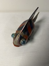     Vintage 1950s Yoshiya KO Japan Tin Wind-Up Tropical Fish Toy – Works