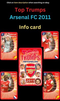 Info card Arsenal Football Club 2011   Select players from list   AB21