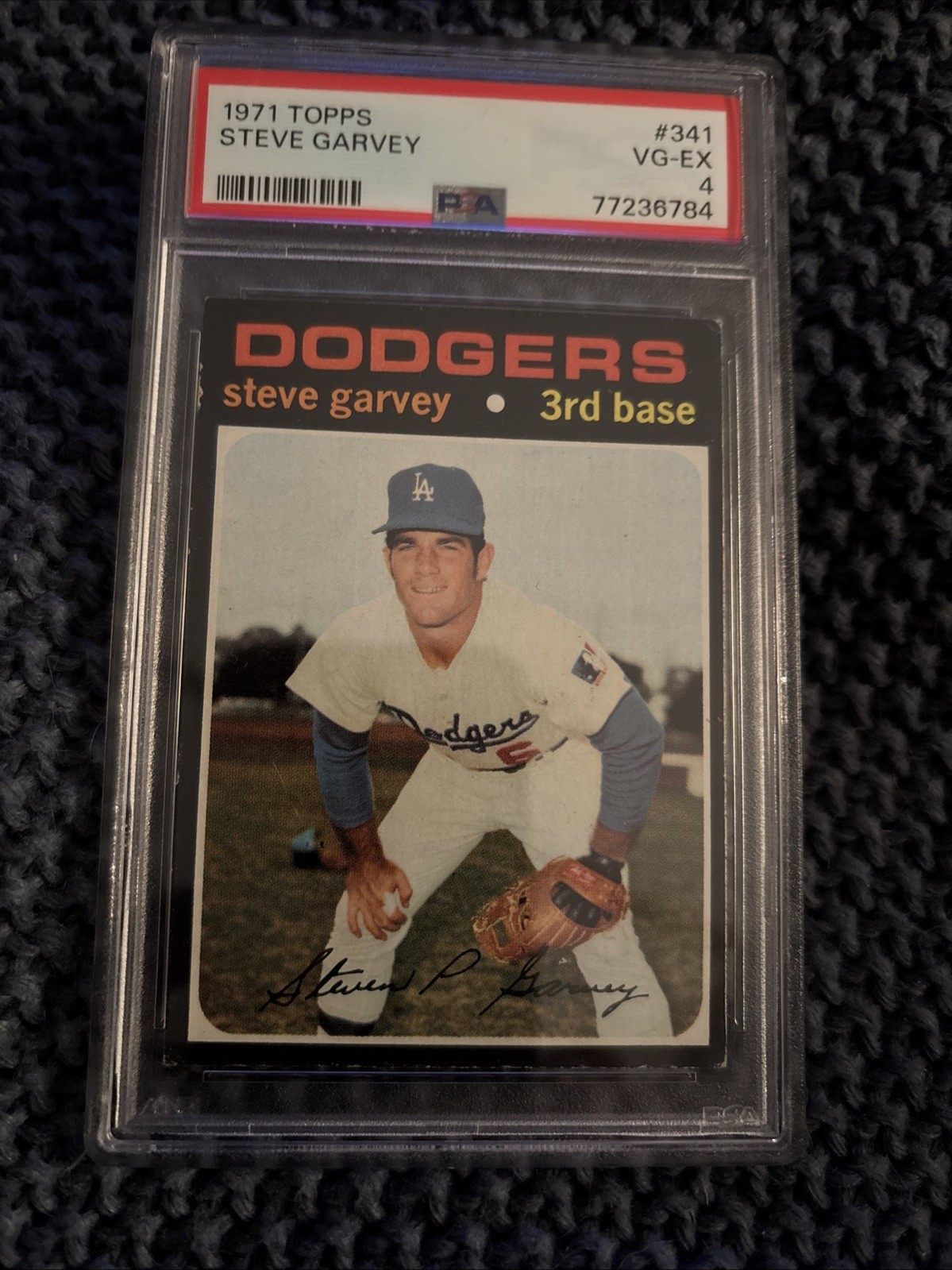 1971 Topps Los Angeles Dodgers Steve Garvey Rookie RC #341 PSA 4VG-EX