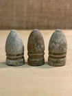 3 Good Dug CS Confederate Gardner Civil War Bullets 57-cal And 54-cal Examples
