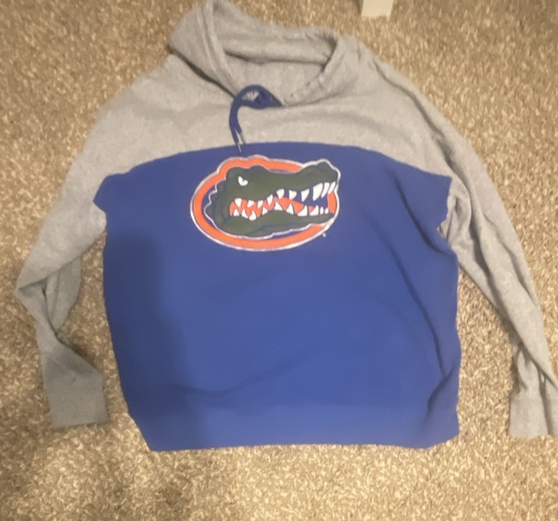 Colosseum Florida Gators Pullover Hoodie Sweatshirt XL Blue/Gray