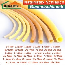 Naturlatex Gummischlauch Au&szlig;en-&Oslash; 4mm Bis 29mm Hochelastisches Band Rohrschlauch