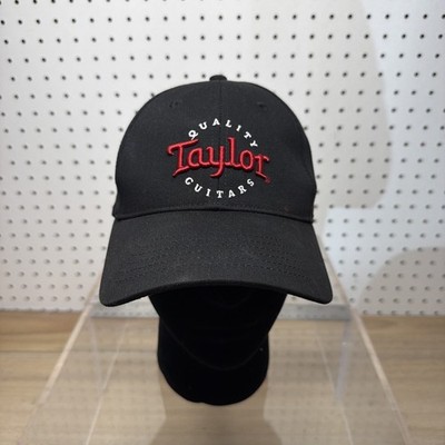 Taylor Guitars Hat Cap Baseball Strap Back Black Mens One Size Twill Music