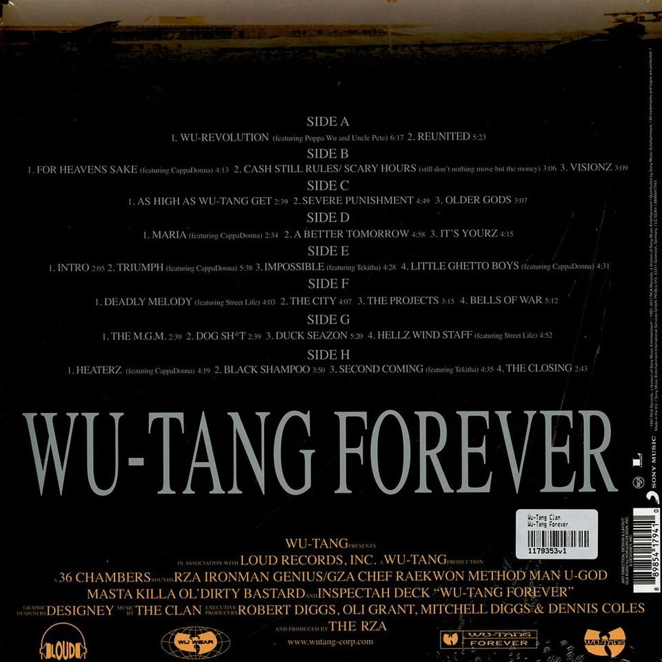Wu-Tang Clan - Wu-Tang Forever (Vinyl 4LP - 1997 - EU - Reissue) - Bild 2 von 2