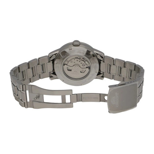 125988 ORIENT F6L2 UAA0 Sun Moon black dial SS automatic with  genuine box wrist image 4