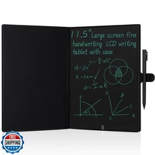 LCD Writing Tablet for Adults: 11.5 Inch with Leather Case Reusable Digital N