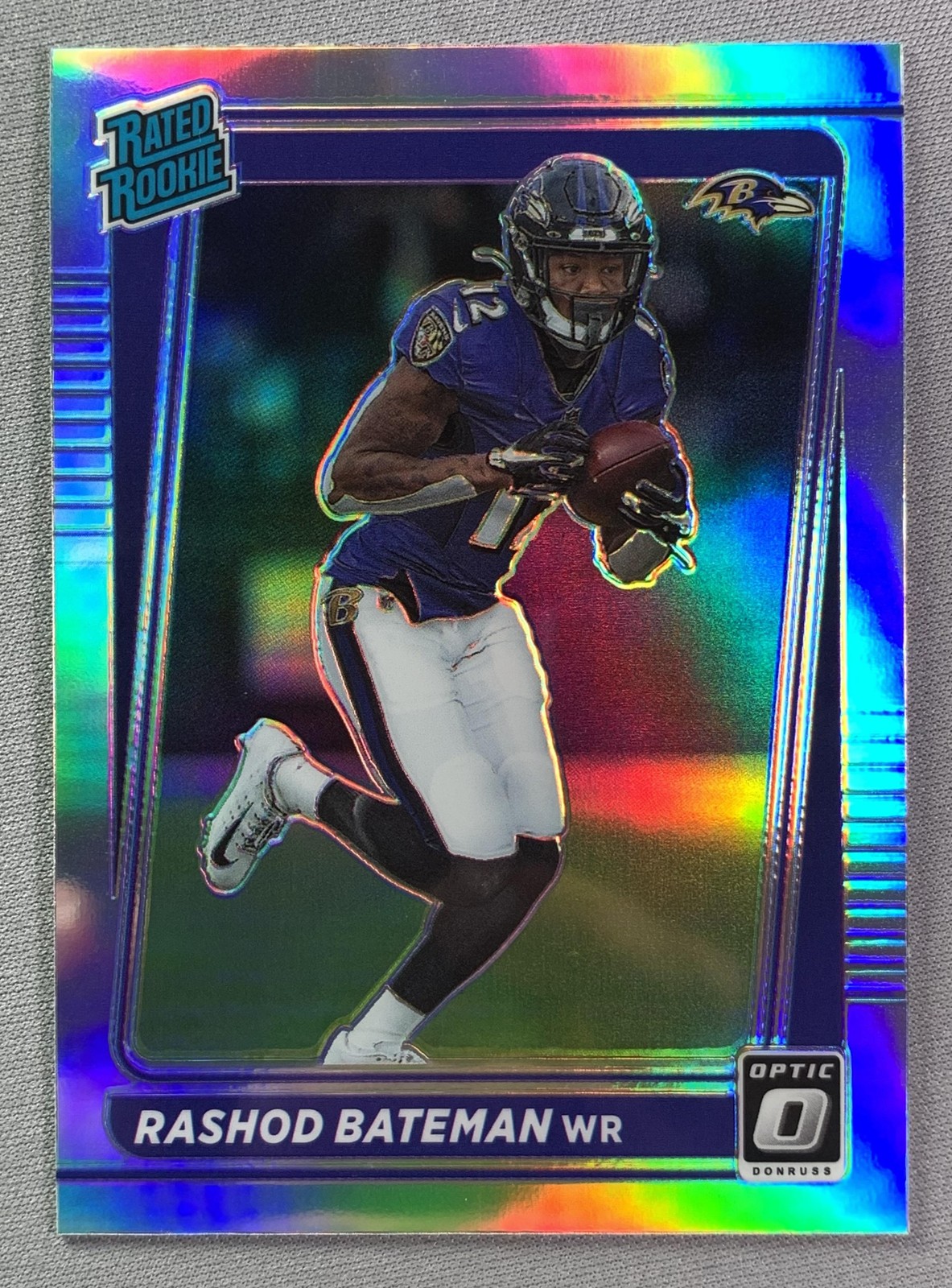 2021 Donruss Optic Rated Rookie Preview Holo RC #P-265 Rashod Bateman Ravens