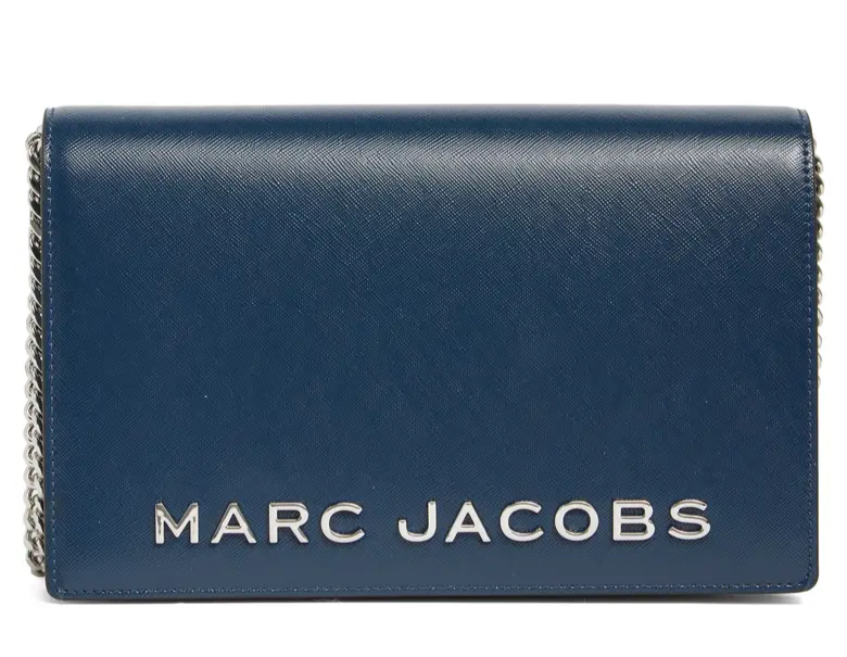 MARC JACOBS / 財布/--/BLU/無地/レディース Marc Jacobs Party Wallet on a Chain Crossbody Clutch ~NWT~ Blue | eBay