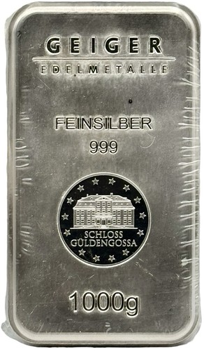 Geiger Edelmetalle 1 Kilo 1000 Gramm .999 Feinsilberbarren
