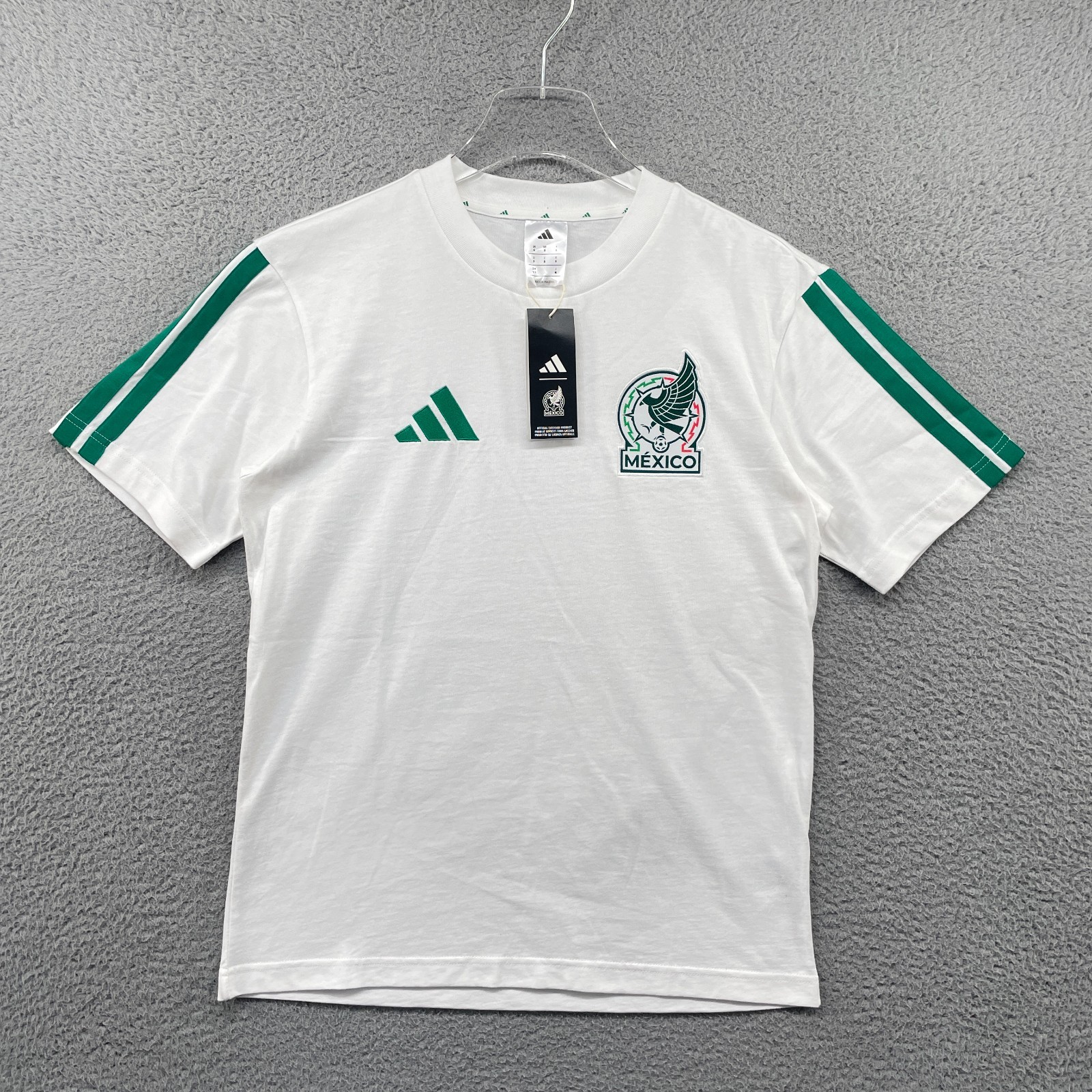 Adidas Mexico DNA Shirt Mens Small White 2026 National Team El Tri FMF JZ6741