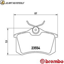 KIT PASTIGLIE FRENO A DISCO P 85 017 PER RENAULT MEGANE/Combi/van SCÉNIC/MPV  