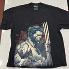 Vintage Wolverine Shirt Mens XL Marvel Mad Engine Logan X Men Black Red Y2K
