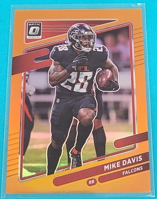 2021 Optic Orange  /199 #154 Mike Davis Atlanta Falcons Football Card O3