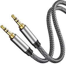 Nylon Braided Aux Cable Audio Adapter Male to Male
