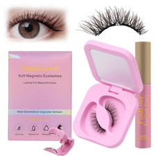 Upgrade Soft Magnetic Eyelashes with Applicator Reusable No Glue Needed Soft Mag