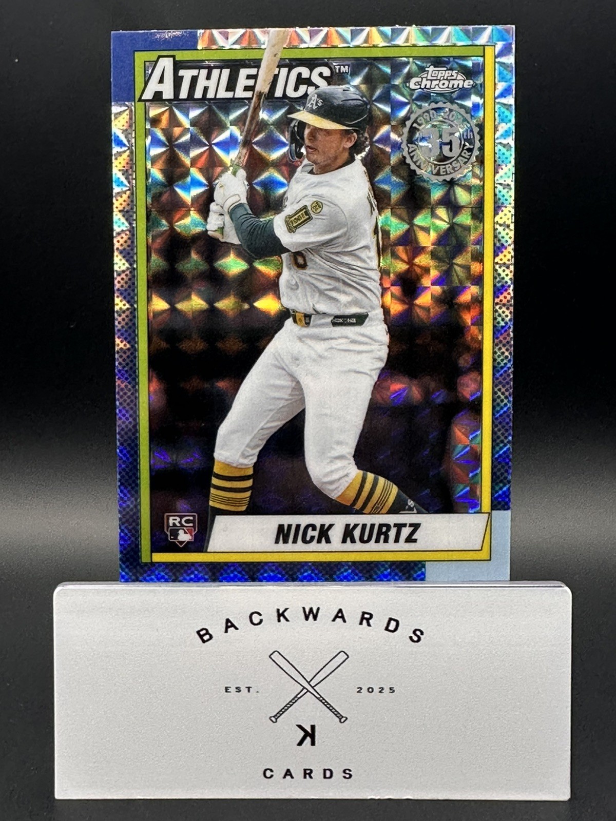 2025 Topps Chrome Update - Nick Kurtz #90CU-21 1990 Anniversary Geometric (RC)