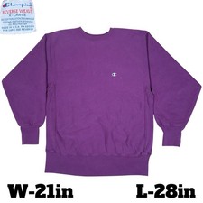 Vintage 90’s USA Made Champion Reverse Weave Crewneck Sweatshirt Purple Size XL