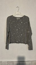 Thread and Supply gray Star  pajama top size small