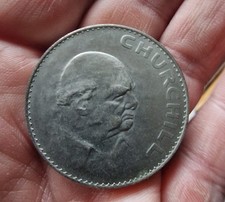 1965 Queen Elizabeth Sir Winston Churchill British Crown Commemorative Coin