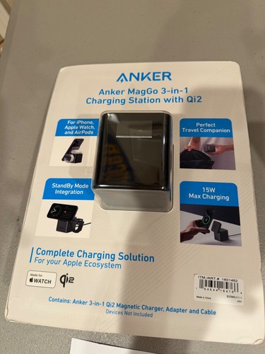 Anker MagGo 3-in-1 Charging Station with Qi2