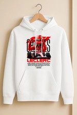 Charles Leclerc 16 Ferrari Hoodie - Scuderia Car Driver F1 Hooded Sweatshirt