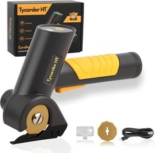 4V Cordless Electric Scissors Rechargeable Box Cutter w/ 2 Blades  Storage Bag