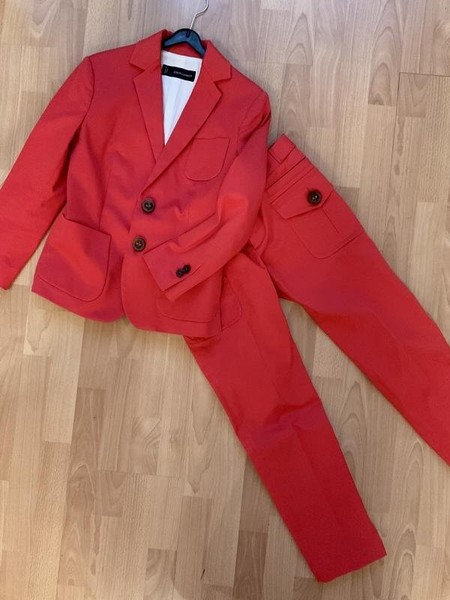 Women Dsquared² Suit Red Cotton 36 / S / 44
