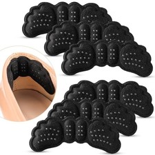 6 Pairs Black Heel Pads for Shoes, Anti Slip Inserts Grips 6 Pairs