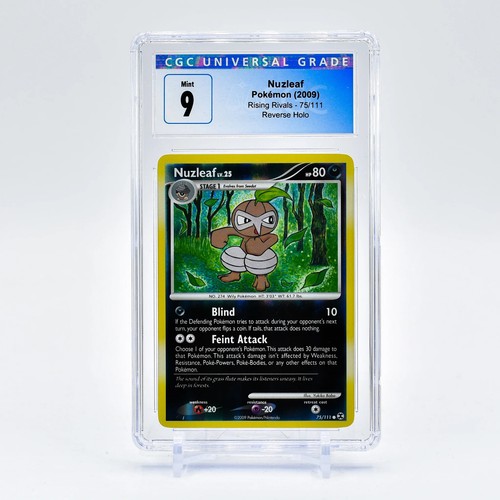 Nuzleaf 75/111 CGC 9 Rising Rivals Reverse Holo Pokemon - MINT | eBay