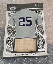 2025 Leaf Lumber Joe Pepitone game used bat patch relic 2/3 