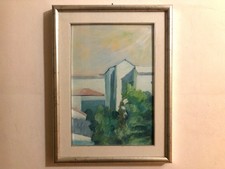 Quadro olio su tela "Paesaggio" (Achille Pace - 1967)