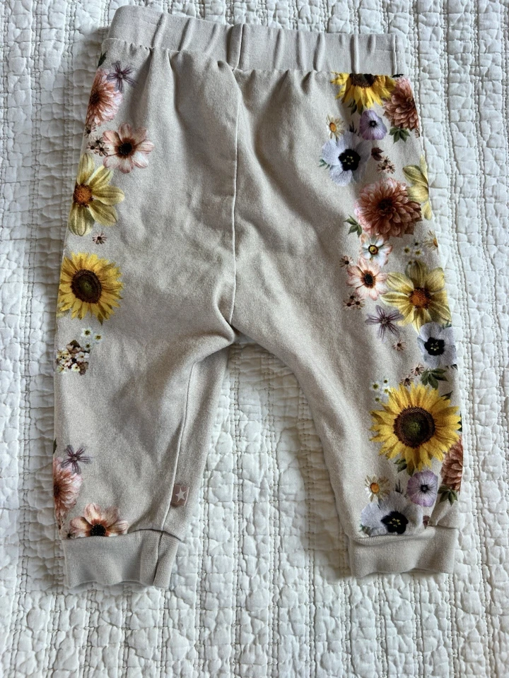 Molo Baby Girls Cotone Biologico, Cavallo Floreale, Set 2 Pezzi, Eco Naturale 3-6 M - Immagine 3 di 4