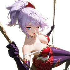 Heartseeker Quinn swinging Vinyl Car Decal Sticker 7" Weatherproof