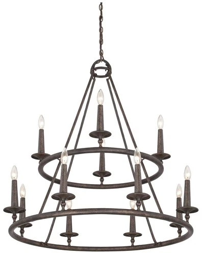 Quoizel Voyager 36" Wide Malaga Chandelier - Picture 3 of 5