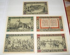 N°293 SERIE DE 5 BANKNOTE DEUTSCHLAND NOTGELD 1920