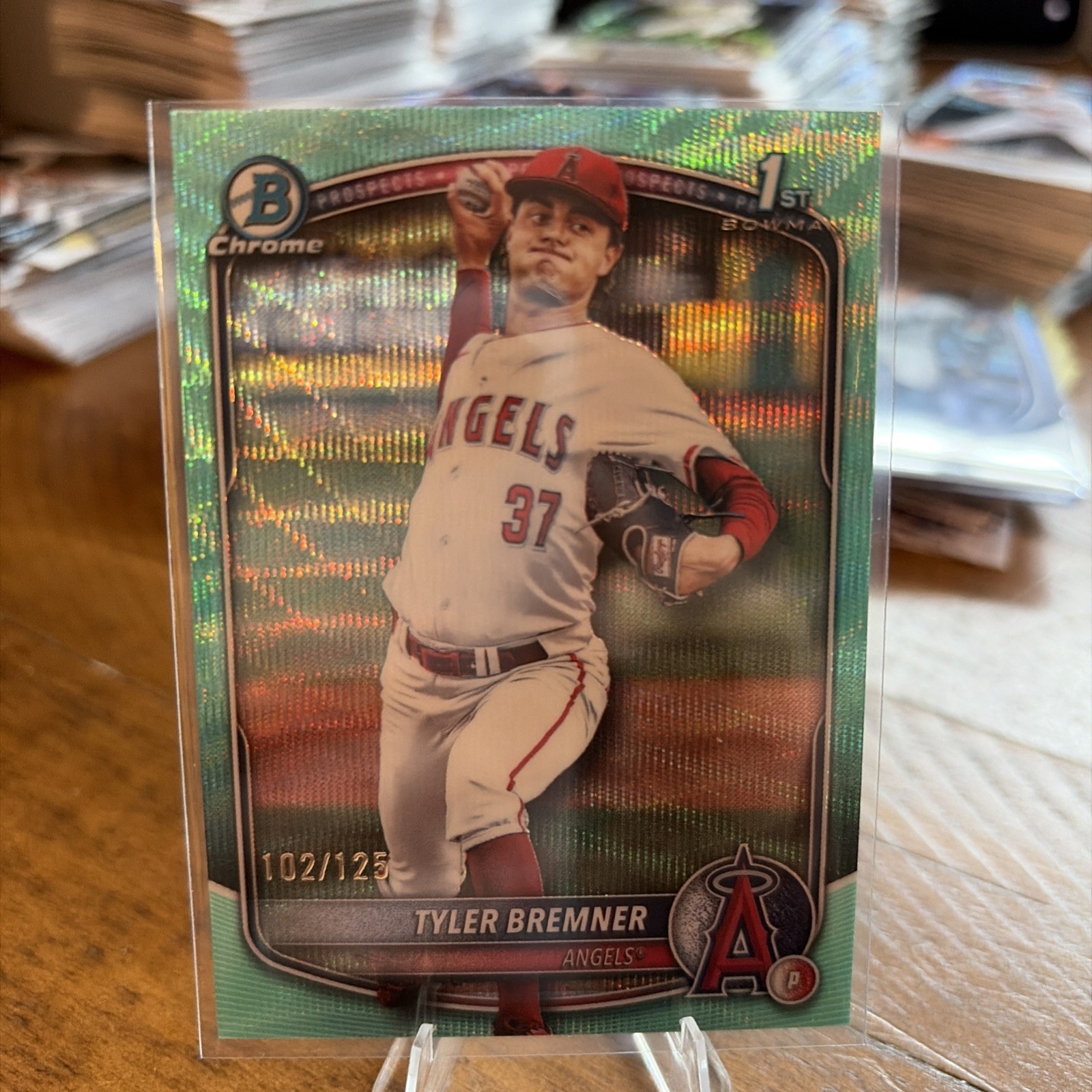 2025 Bowman Draft Tyler Bremner #BDC-37 1st Chrome Aqua Wave /125 (KK