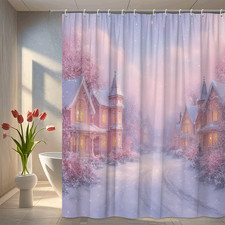 Winter Wonderland Shower Curtain for Holiday Decor