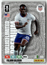 Panini FIFA World Cup Adrenalyn 2026 Folarin Balogun Premium Limited Edition