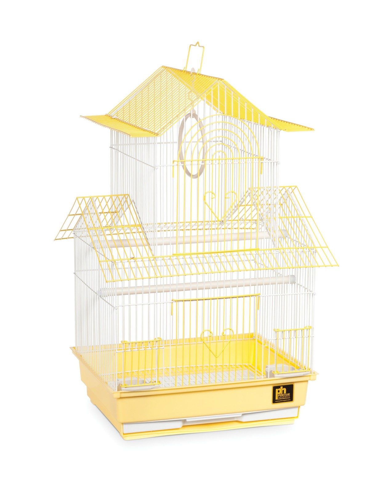 Prevue Hendryx SP1720-1 Shanghai Parakeet Cage, Yellow and W