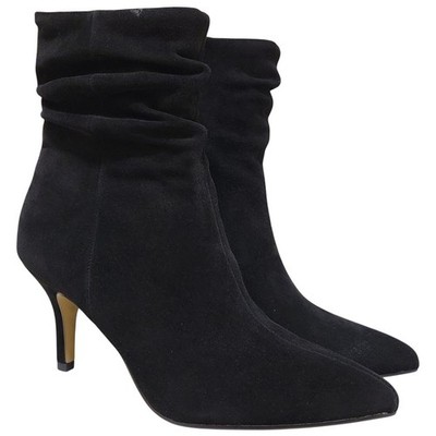 Bella Vita Women Danielle Slouch Ankle Booties Size US 7M Black Suede