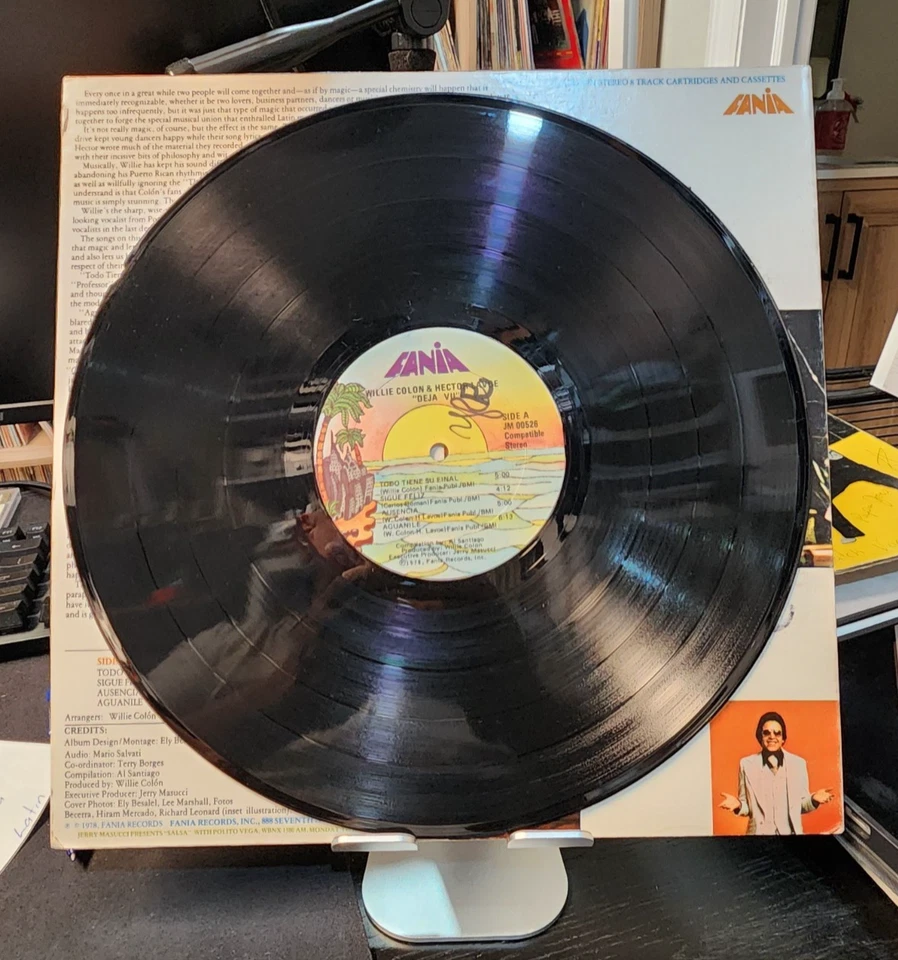 Willie Colon And Hector Lavoe ‎– Déjà Vu (1978 Salsa) VG+/VG - Image 3 of 4