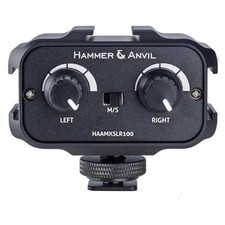 Hammer && Anvil MX-SLR100 Two Channel DS 2-Ch On-Camera 1/8” (3.5mm) Audio Mixer