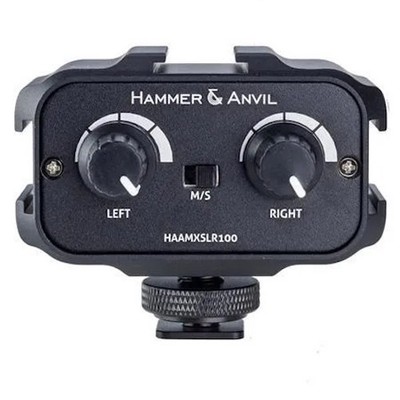 Hammer && Anvil MX-SLR100 Two Channel DS 2-Ch On-Camera 1/8  (3.5mm) Audio Mixer