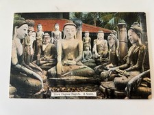 Scene at Shwe Dagone Pagoda India Vintage Pos...