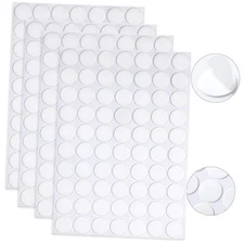 JANYUN 280 Pcs Double Sided Sticky Dot Stickers Removable Round Putty Clear 