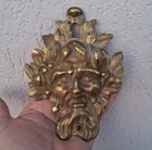 OLD DECORATION / KEY ENTRANCE LOCK in FURNITURE BRONZE, h = 14 cm